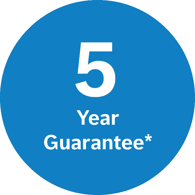 5 year guarantee icon