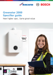 Worcester Bosch Greenstar 2000 Specification One Pager