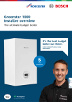 Greenstar 1000 installer overview